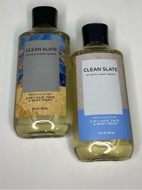 Bath & Body Works Clean Slate 3-in-1 Hair Face & Body Wash - Blue & Gold